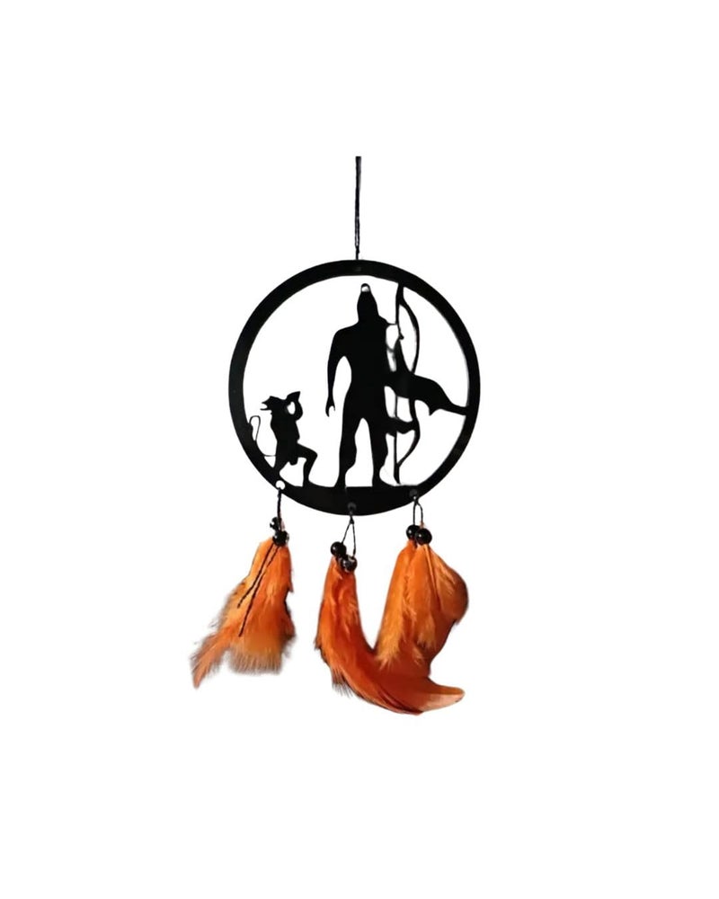 Chintavan Enterprise Chintavan Enterprise Ram Hanumanji Art Dream Catcher Car Hanging Handmade Wall Hanging Home Decor Garden Temple OutdoorYoga Room  - Image 1