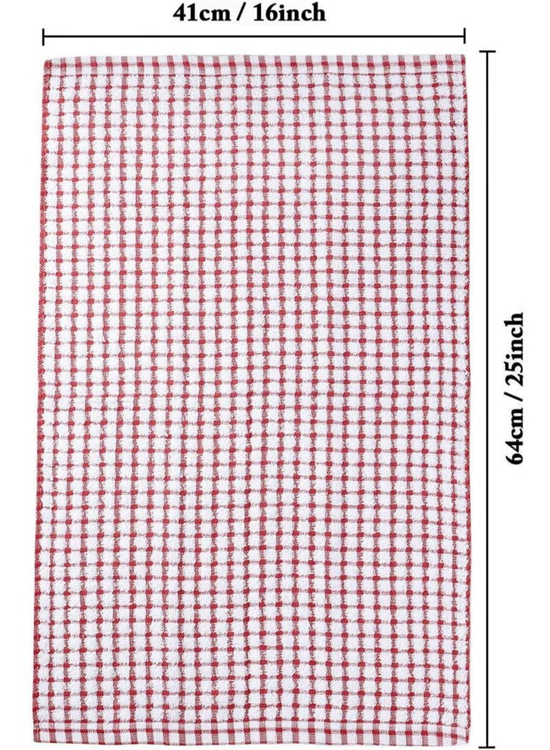 Kitchen Dish Towels, 16 Inch x 25 Inch Bulk Cotton Kitchen Towels, 6 Pack Dish Cloths for Dish Rags for Drying Dishes Clothes and Dish Towels - Image 4