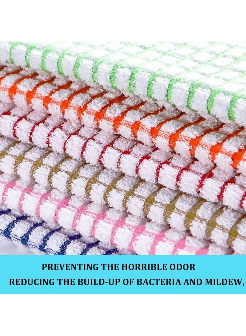 Kitchen Dish Towels, 16 Inch x 25 Inch Bulk Cotton Kitchen Towels, 6 Pack Dish Cloths for Dish Rags for Drying Dishes Clothes and Dish Towels - Image 2