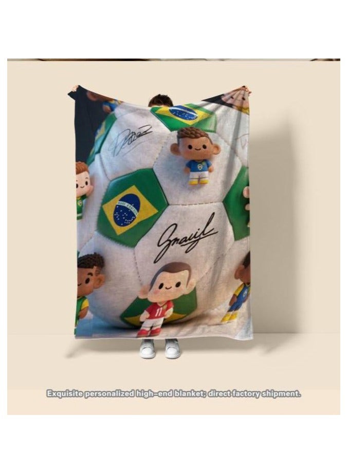 general Flannel thin blanket (warm and comfortable, suitable for sleep, gaming, dust removal and sandproof) 150cm*200cm - 570 - Image 3