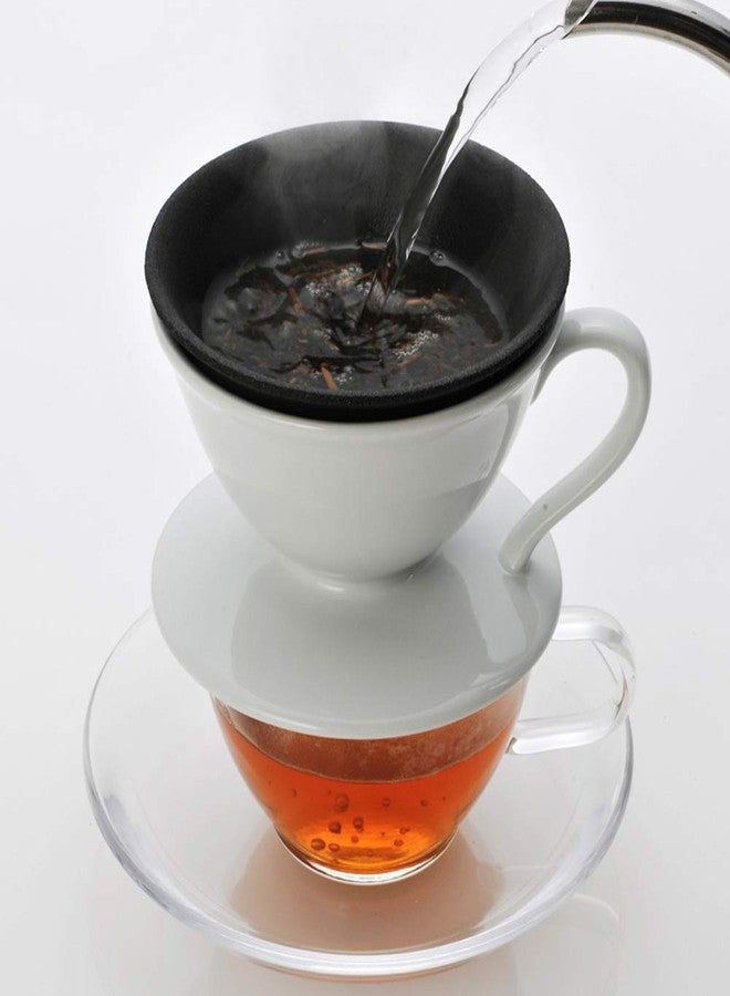 IPPINKA Japanese Ceramic Coffee Filter Dripper, Reusable, Arita Porcelain - Image 2