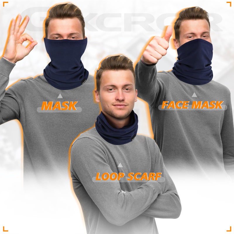 GXCROR Neck Warmer Winter Face Mask Fleece Neck Gaiter Ski Face Cover Cold Weather Scarf for Men & Women - Image 5