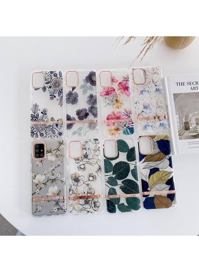 erorex Case For Samsung Galaxy S20+ High Translucent Electroplating Flower Pattern TPU + PC Shockproof Case - Image 2