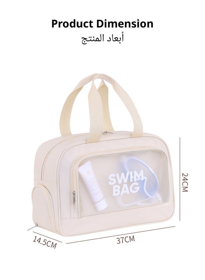 سيدارويف حقيبة سباحة مع حجرة منفصلة للأحذية | حقيبة حمل مقاومة للماء والرطوبة للسباحة والجيم والسفر | سعة تخزين كبيرة وجيوب جيدة التهوية للرجال والنساء والأطفال - Image 5