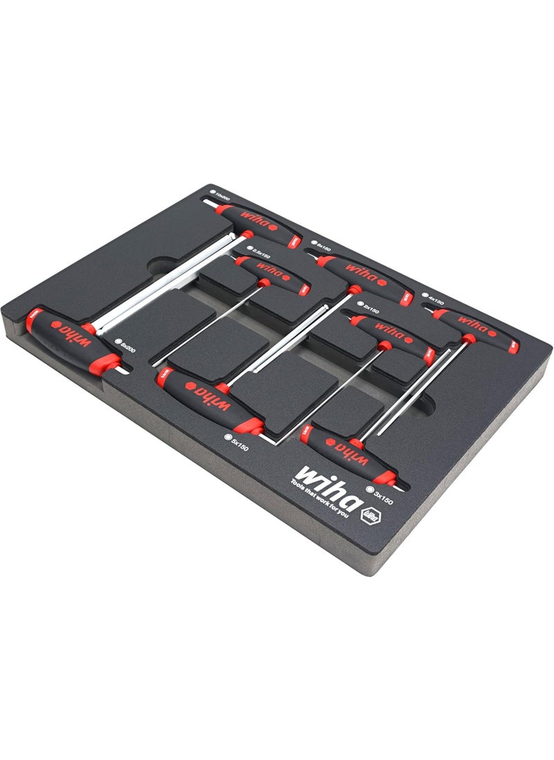 Wiha Wiha 54079 8 Piece SoftGrip Dual Drive Hex Metric THandle Tray Set  - Image 2