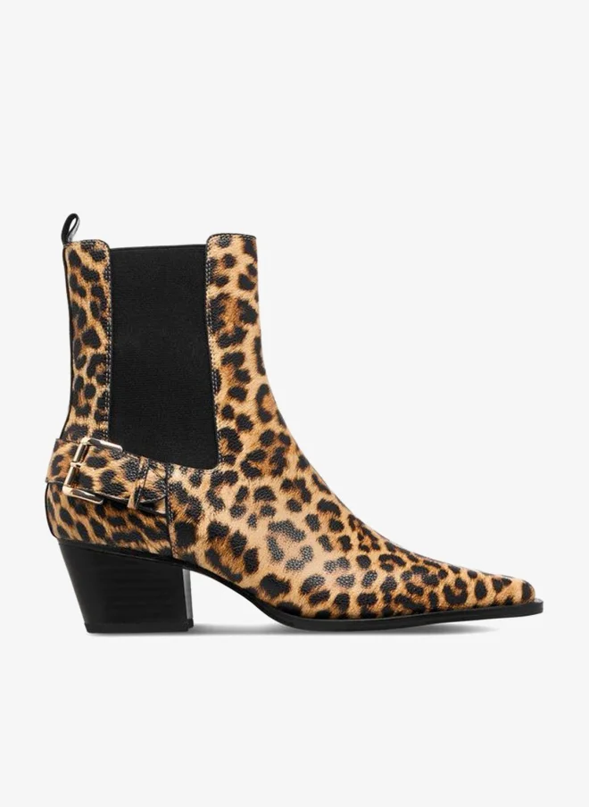 Celeste Women's Slip-On Ankle Boots with Block Heels