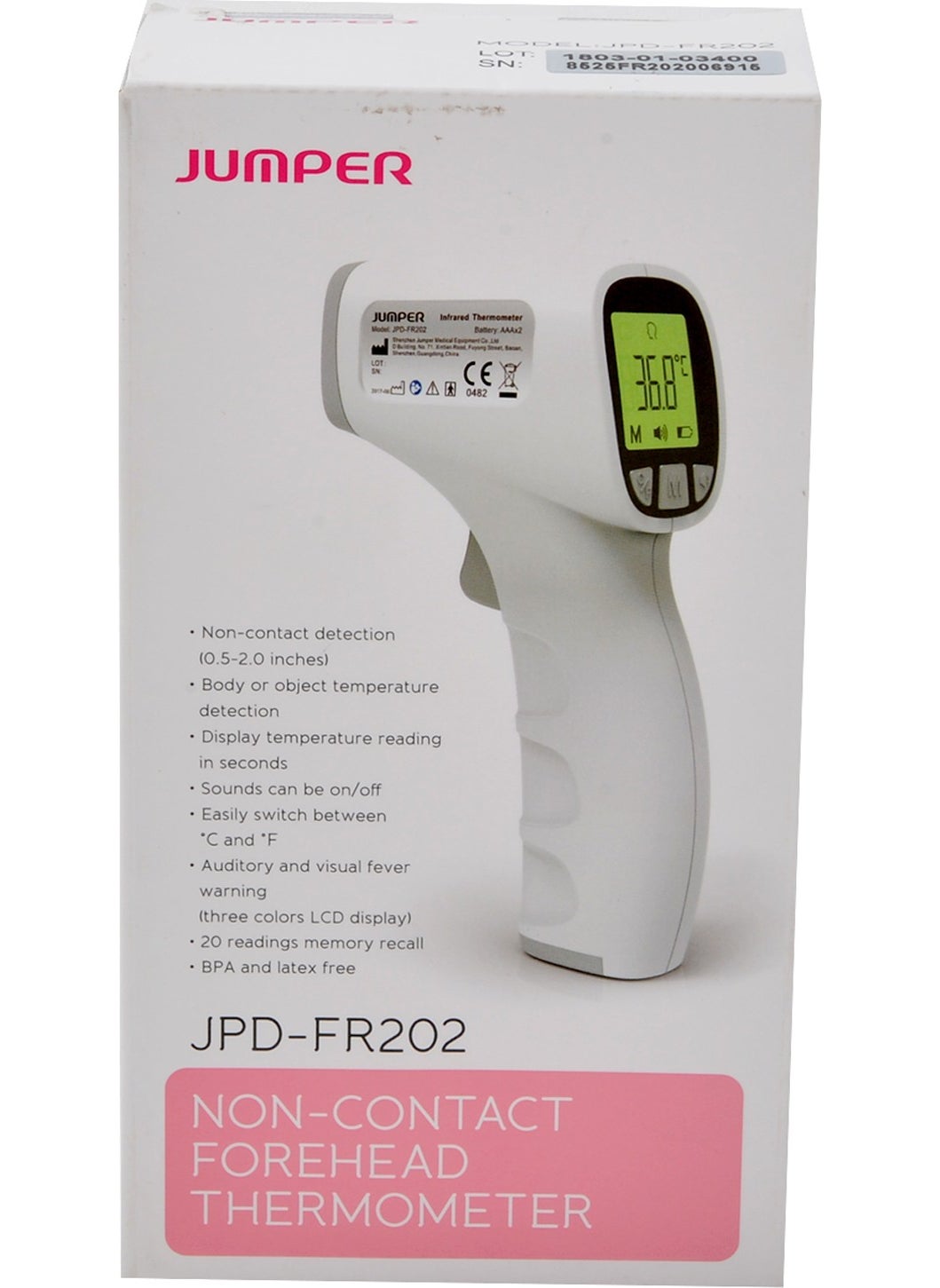 jumper Non-Contact Thermometer Forehead  - Image 3