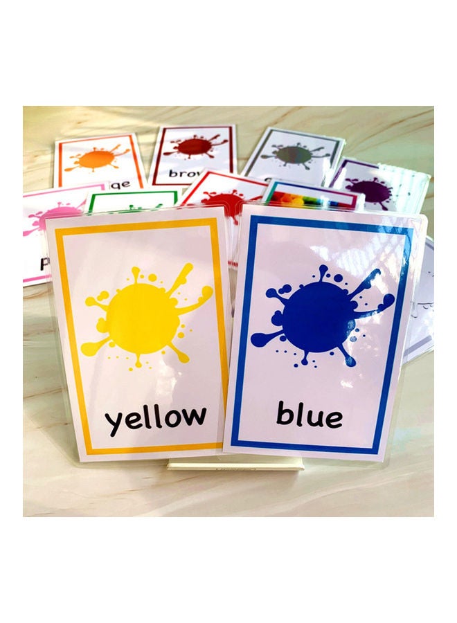 12-Piece English Learning Word Cards for Children 8 X 11 X 1cm - Image 2