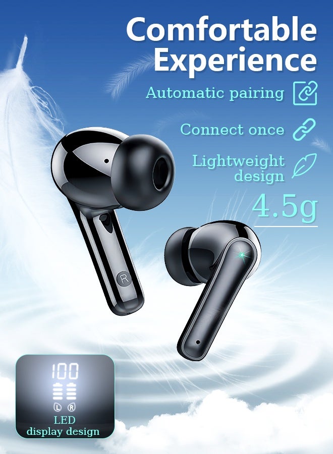 Litus Earbuds wireless bluetooth Earphones,30H Playtime,IPX5, Bluetooth 5.3,LED Display, HIFI Sound, Compatible with iPhone & Android - Image 5