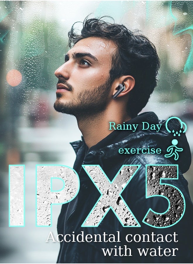 Litus - Earbuds wireless bluetooth Earphones,30H Playtime,IPX5, Bluetooth 5.3,LED Display, HIFI Sound, Compatible with iPhone & Android - Image 1