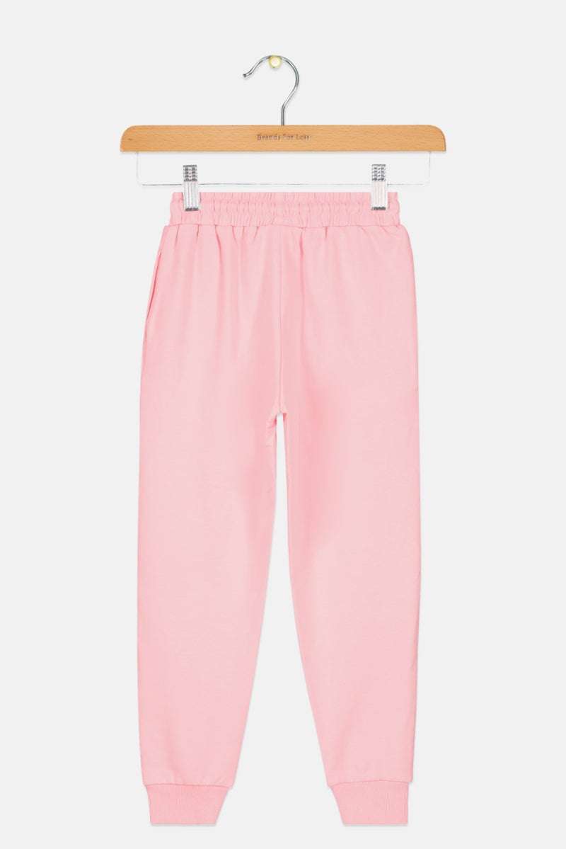 FILA سروال رياضي للفتيات، وردي - Image 2