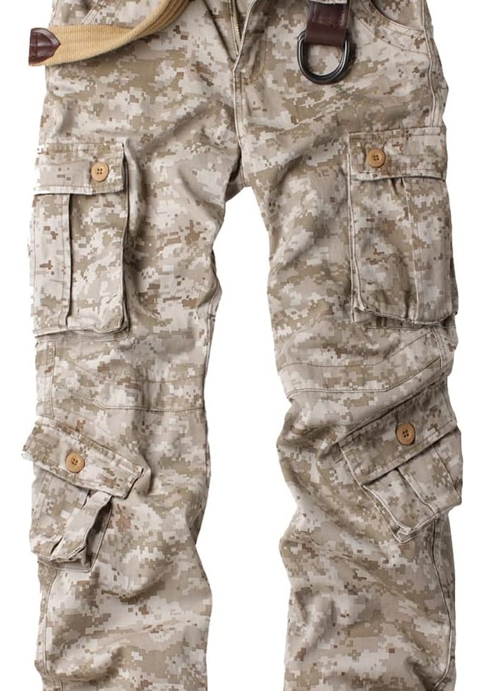 AKARMY Men's Desert Camo Cargo Pants - Image 1