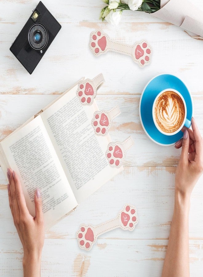 Nerien Personalized Magnetic Leather Bookmark - Cat Paw Shape Bookmarks for Men Wemen, Magnet Book Marks Reading Lovers, Cute Cool Unique Embosser Custom Book Markers for Mens Funny Best Gifts (A) - Image 5