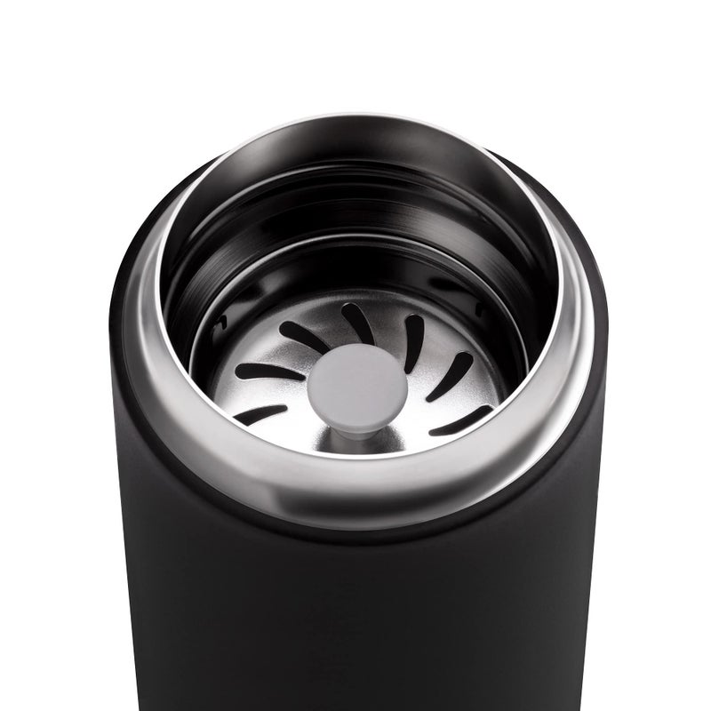 Fellow 12 oz Carter Move Travel Mug - Vacuum-Insulated Stainless Steel Travel Coffee Mug - Coffee Tumbler with Ceramic Interior and Splash Guard - Matte Black - Image 5