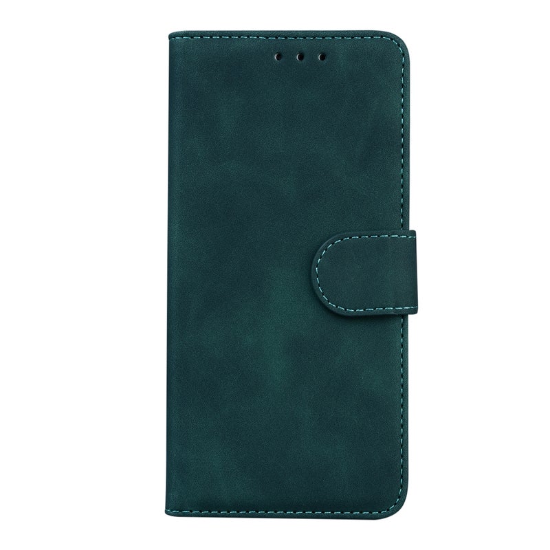 BURAQ Case Cover For Samsung Galaxy Xcover 5 Skin Feel Pure Color Flip Leather Phone Case(Green) - Image 2