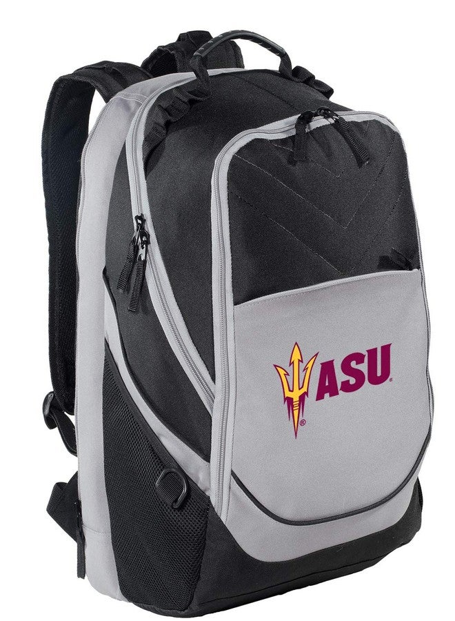 Broad Bay ASU Backpack Official Arizona State Laptop Computer Bag (Black & Gray - ASU Logo) - Image 1