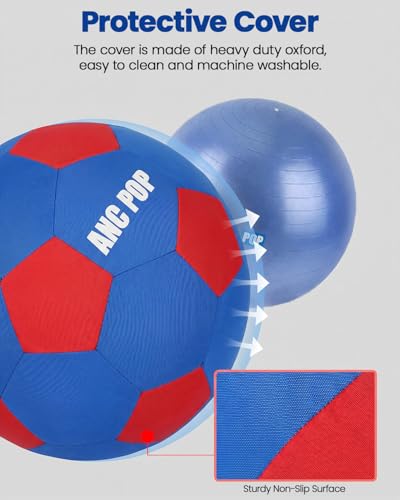 ANC POP Herding Ball for Horse Ball & Cover 40" Large for Play Herding Ball Horse Toys for Horse (Blue & Red) - Image 5
