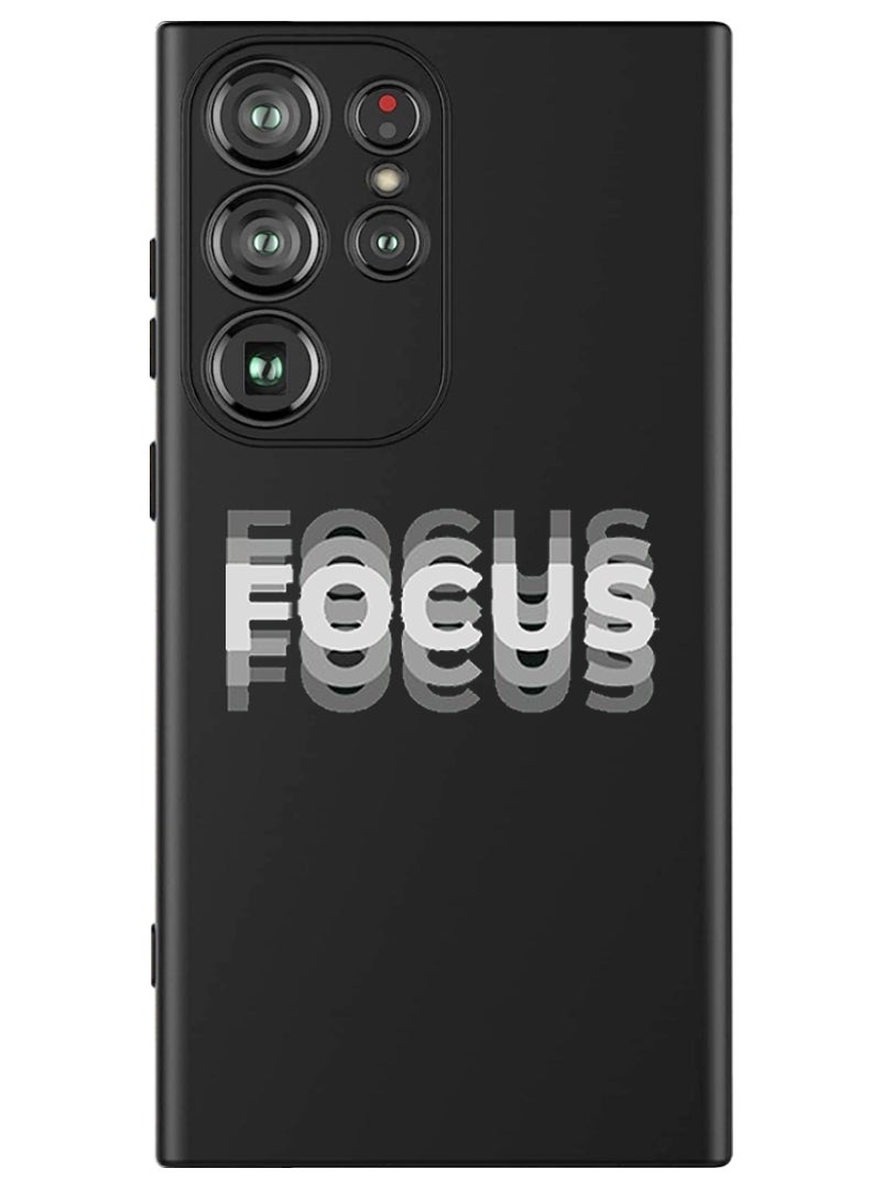 Theodor Protective Slim Fit Case Liquid Silicone Cover with Full Body Protection Anti-Scratch Shockproof Case For Samsung Galaxy S24 Ultra (Black) - Focus - Image 1