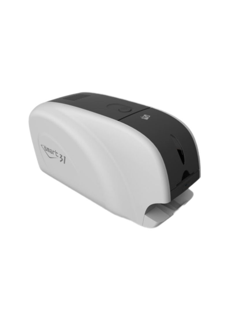 اي دي بي طابعة بطاقات الهوية SMART-31S – طابعة كروت بلاستيكية PVC كورية الصنع – طباعة وجه واحد بدقة عالية – لطباعة بطاقات الموظفين، الطلاب، العضوية، بطاقات الدخول والوفاء – تدعم البطاقات الذكية – مثالية للمكاتب، المدارس، والمنشآت التجارية - Image 1