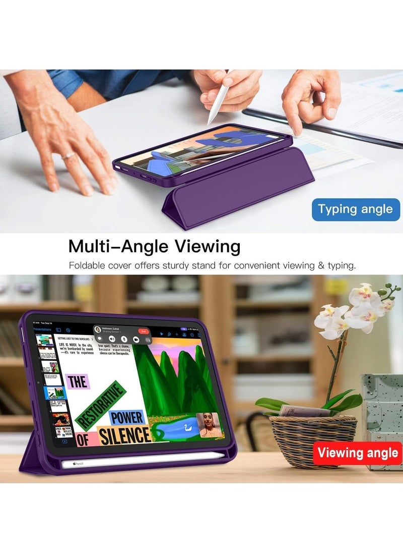 TIGER NEW Smart Case with Pencil Holder Compatible with iPad Mini 6, Trifold Stand Smart Case with Soft TPU Back, Auto Wake/Sleep, Dust Proof & Anti-Fingerprint, Heavy Duty Protection - Image 3