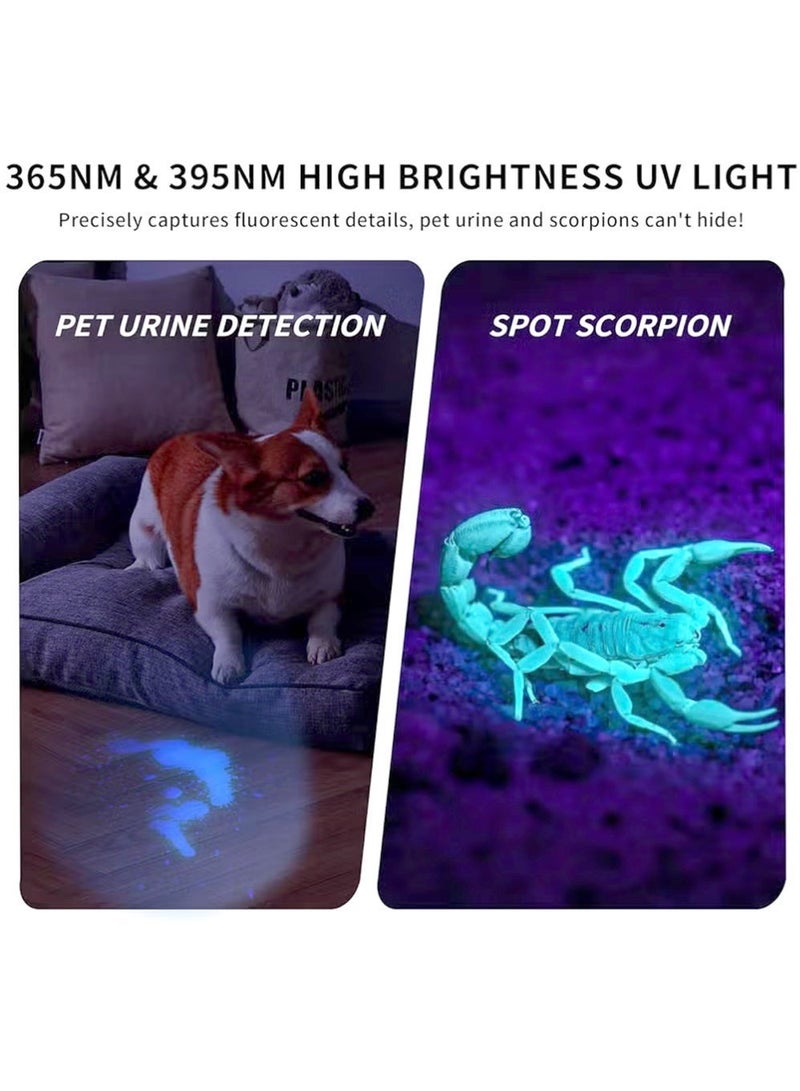 X-level UV Torches Rechargeable, USB Strong Ultraviolet LED Flashlights, Flashlight Fluorescent Detection Lamp Ringworm Light, Detector for Urine/Stains, Flurescent, Uranium Glass, Curing Resin Flashlights - Image 5