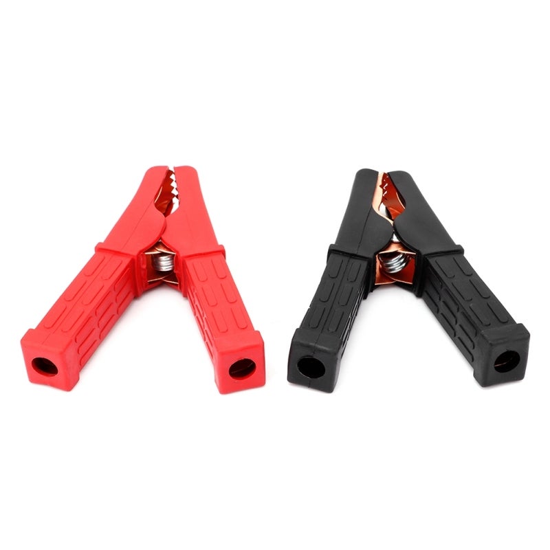 Emergency Wire Clamp Clip Full Leather Insulated Handle - Cold Heat Resistant PVC Material Jumper Cables Clamp for Car Battery Jump Starter - Image 4