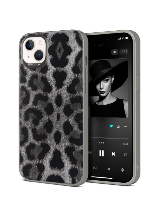 جراب هاتف بنقشة جلد النمر البري ونمط حيواني جريء لهاتف iPhone 14 Plus/15 Plus (Tiger 4)