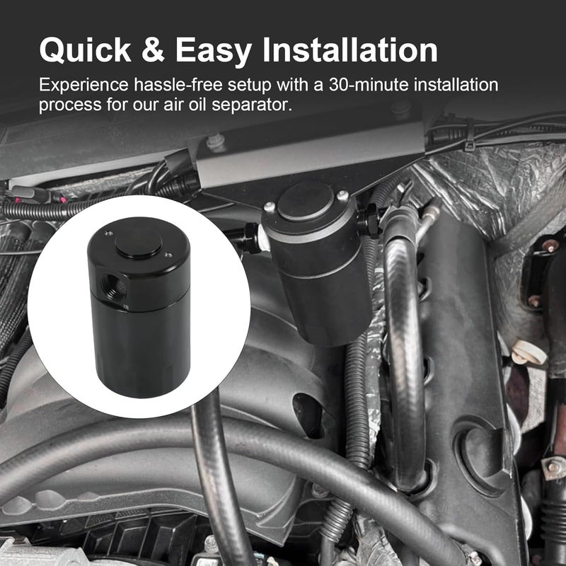 RALZAOTO Oil Catch Can Air Oil Separator Compatible with GMC Sierra 1500 Chevy Silverado 1500 20192022 Compatible with GMC Yukon Chevy Tahoe Suburban 20212022 Oil Reservoir - Image 5
