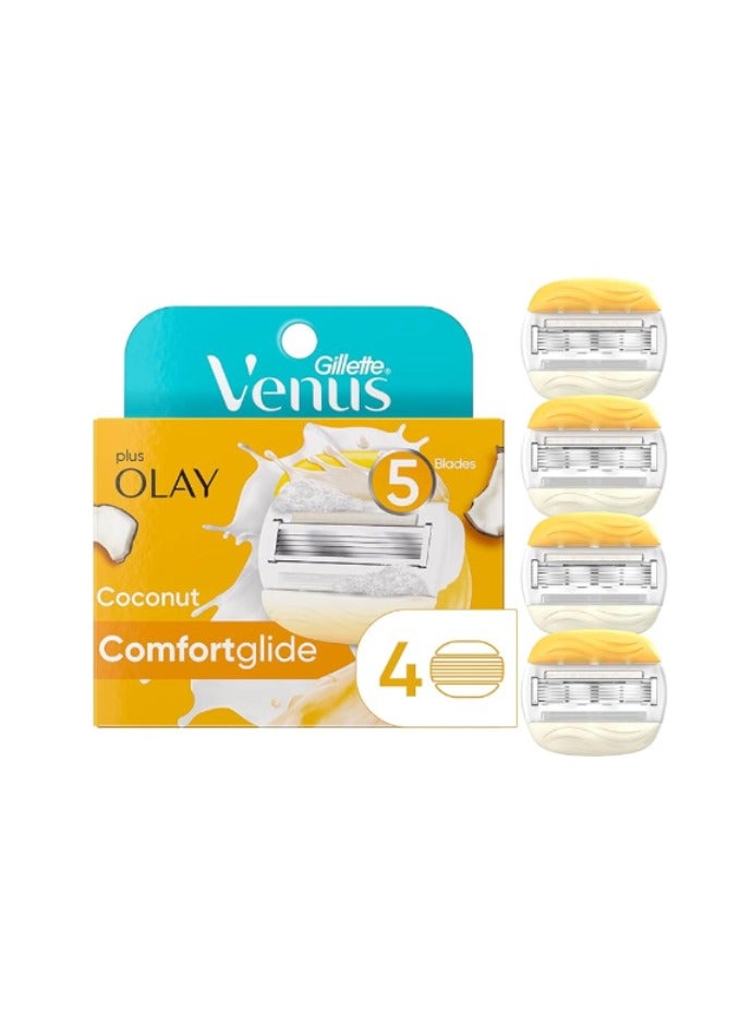 Gillette Venus Olay Coconut Blades x4 - Image 4