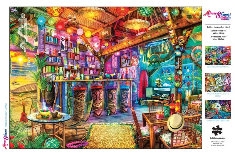 Buffalo Games - Aimee Stewart - Tiki Beach Sunset - 1000 Piece Jigsaw Puzzle - Image 5