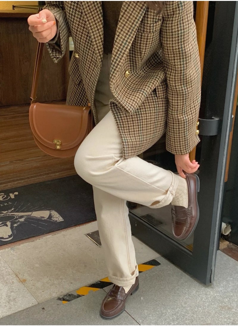 AC - A.Cloud Sunset Saddle Bag Vintage Roman Column Shoulder Bag Modern Underarm Handbag - Image 1