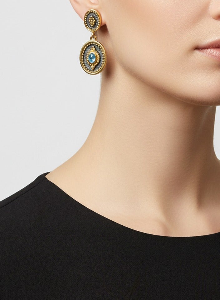 بي تي سي إيلا - حلق فضة مطلي بالذهب (SIL0511) - Image 1