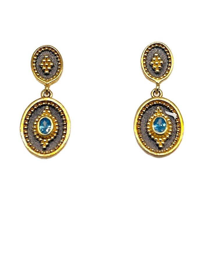 بي تي سي إيلا - حلق فضة مطلي بالذهب (SIL0511) - Image 2