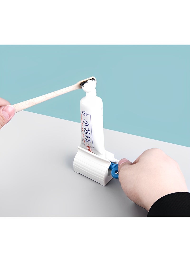 REOCLE Toothpaste Squeezer Rolling Toothpaste Squeezer Simple and Practical Dispenser Toothpaste Tube Wringer Seat Holder Stand  - Image 4
