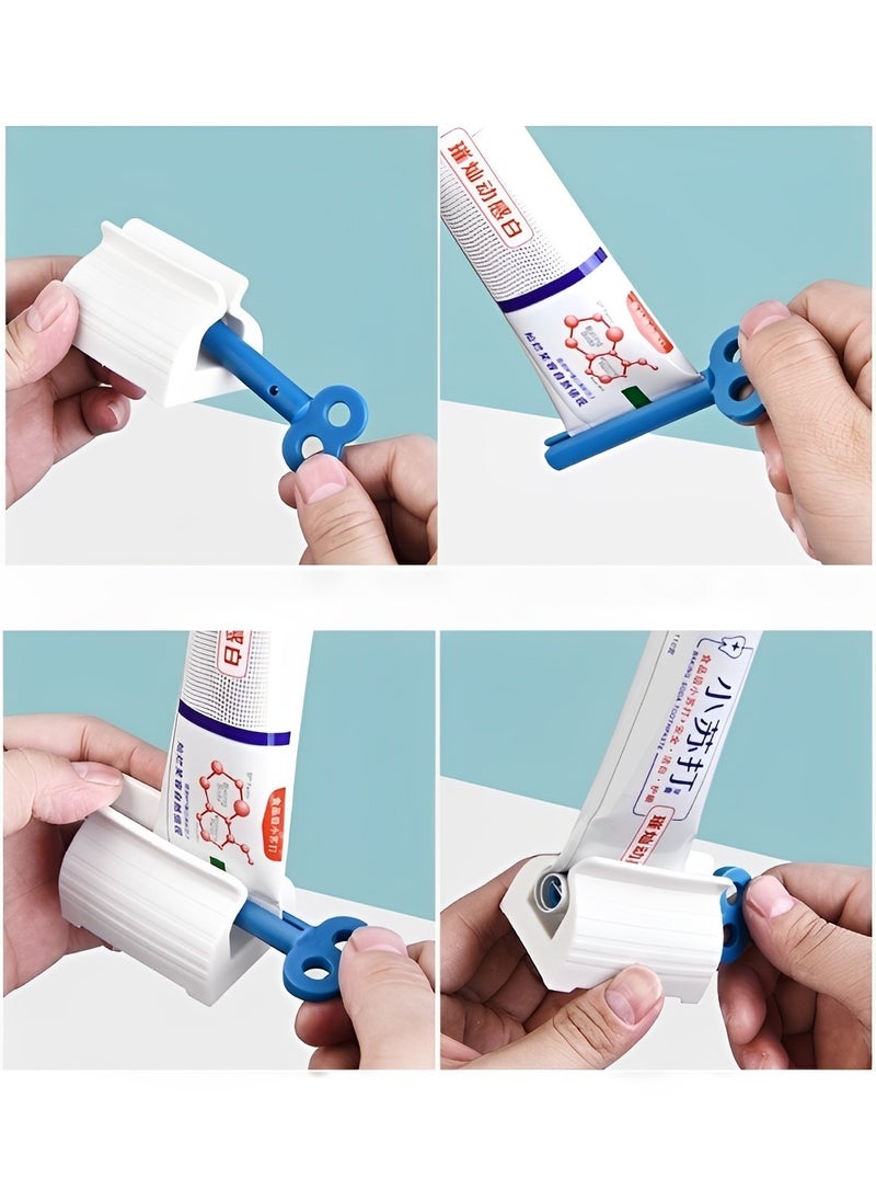 REOCLE Toothpaste Squeezer Rolling Toothpaste Squeezer Simple and Practical Dispenser Toothpaste Tube Wringer Seat Holder Stand  - Image 5