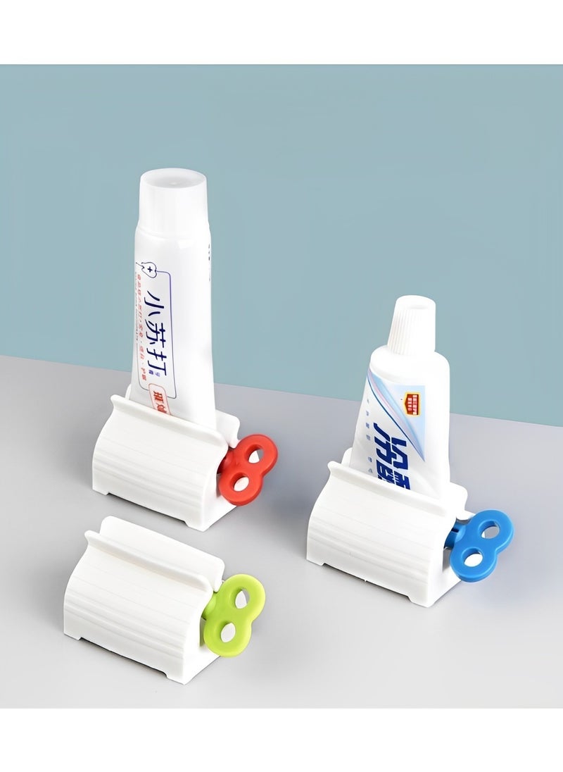 REOCLE - Toothpaste Squeezer Rolling Toothpaste Squeezer Simple and Practical Dispenser Toothpaste Tube Wringer Seat Holder Stand - Image 1