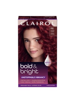 CLAIROL Clairol Bold & Bright Permanent Hair Dye, R6 Intense Cherry Hair Color, Pack of 1 