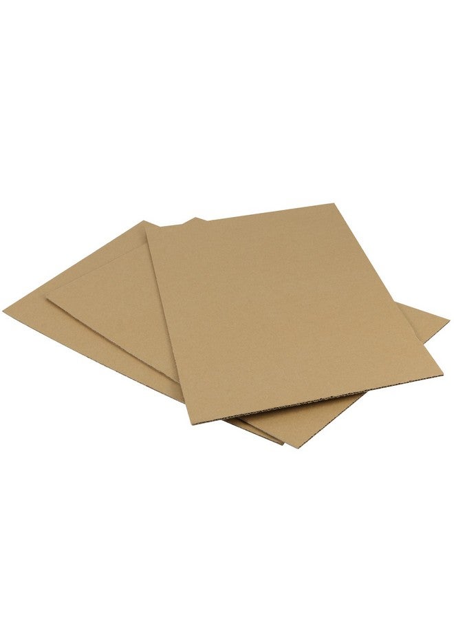 PINGEUI 100 Pcs 8 X 10 Inches Corrugated Cardboard Sheets, 1/8" Thick Brown Kraft Cardboard Sheets, Corrugated Cardboard For Packing, Mailing, Crafts - Image 5