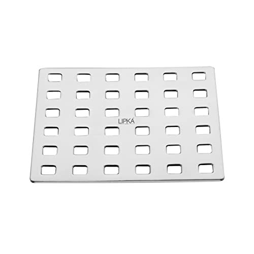 LIPKA Palo Grating Floor Drain |Premium Stainless Steel|5 x 5 Inches| - Image 1
