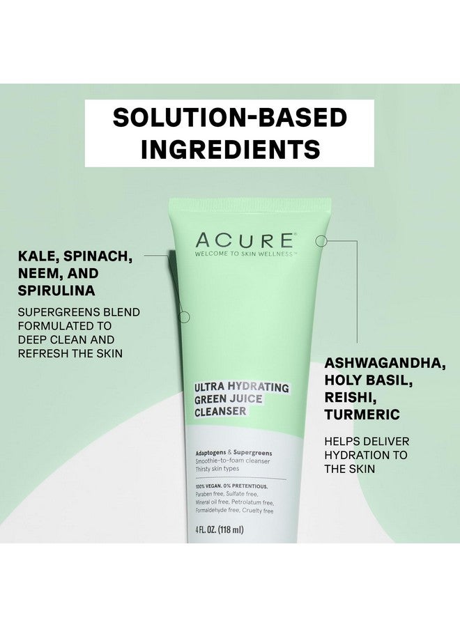 أكيور منظف الوجه فائق الترطيب من أكيور بعصير أخضر - رغوة تنظيف الوجه ليلاً ونهاراً، 4 أونصة سائلة - Image 3