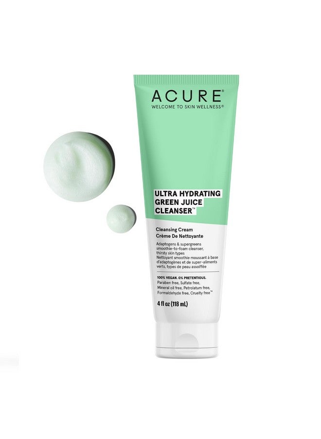 أكيور منظف الوجه فائق الترطيب من أكيور بعصير أخضر - رغوة تنظيف الوجه ليلاً ونهاراً، 4 أونصة سائلة - Image 1
