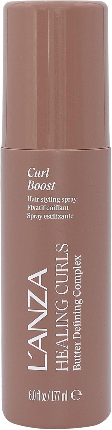 LANZA Healing Curls Curl Boost Activating Spray Curl Enhancer Spray for Amplifying Hair Texture and Lightweight Hold with Sulphate Free Paraben Free Formula 177ml