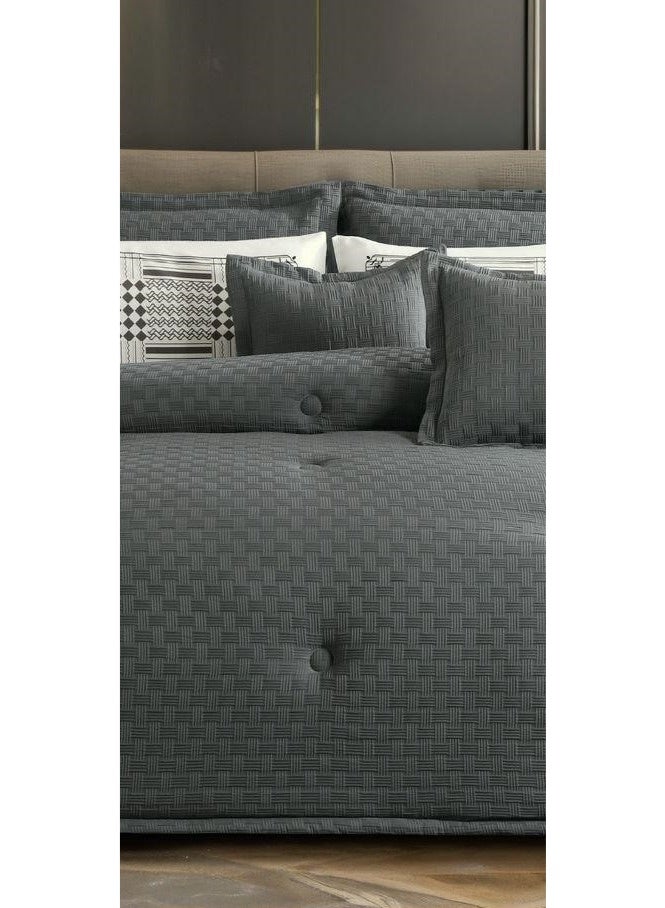 مارك طقم لحاف سرير نفر بتصميم منقوش من المايكروفايبر مقاس 170*220 سم - Image 3