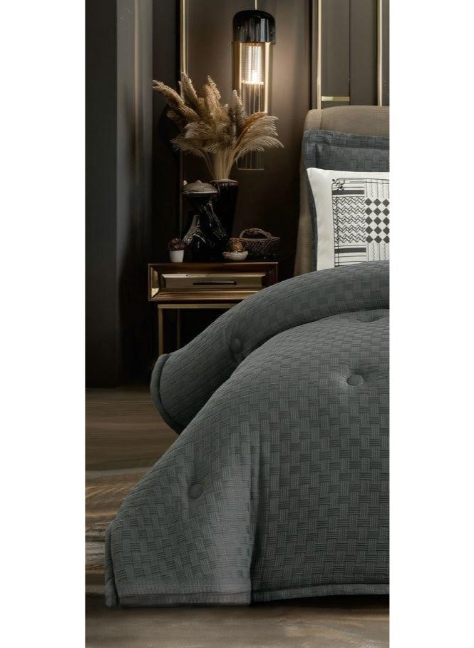 مارك طقم لحاف سرير نفر بتصميم منقوش من المايكروفايبر مقاس 170*220 سم - Image 2