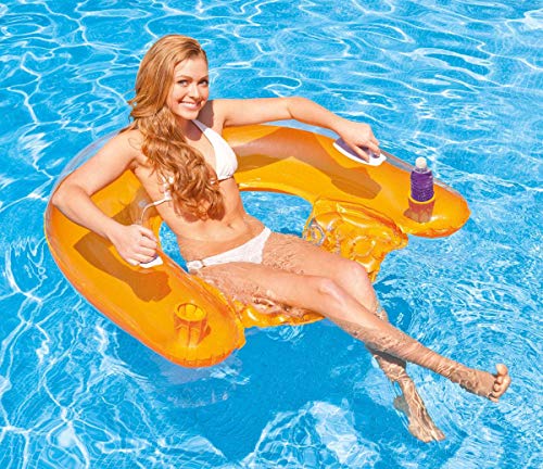 INTEX Sit 'n Float Classic Inflatable Raft Swimming Pool Lounge - (Set of 2)(Colors May Vary) - Image 2