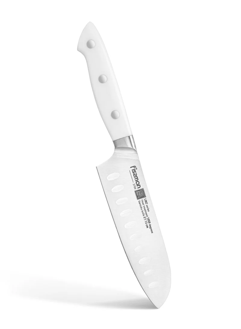 فيسمان 5'' Santoku Kitchen Knife Ultra Sharp, German X50Cr15MoV Stainless Steel Knife Linz Series