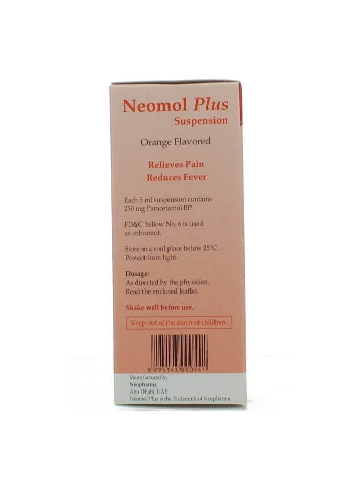 Neopharma Neomol Plus Susp 250Mg/5Ml 100Ml  - Image 2