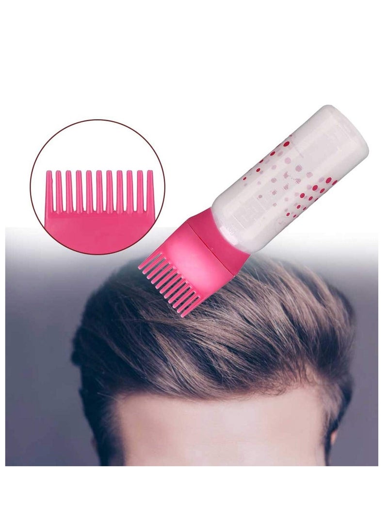 Generic Hair Dyeing Bottle, Hair Coloring Bottle, Applicator Bottle Hairdressing Tool for Hair Salons Barbershops Squeeze Bottle  (Pink)  - Image 2
