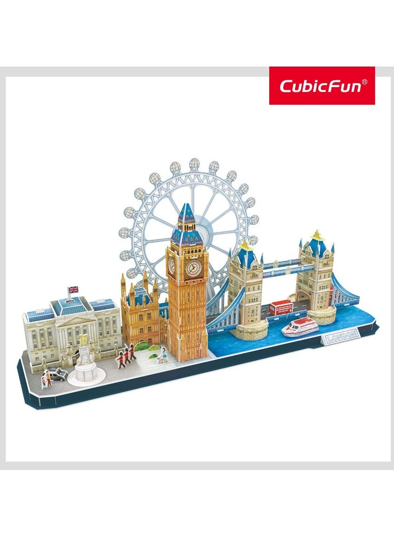 CubicFun 3D Puzzles City Line London 107 Pieces - Image 2