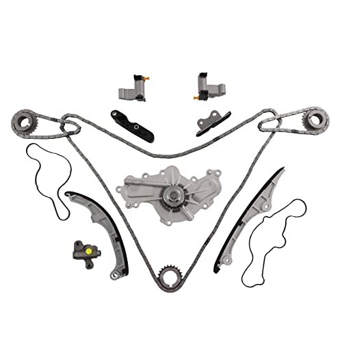 DICMIC Timing Chain Kit + Water Pump Compatible with 2007-2010 Ford Mercury 3.5L Lincoln Mazda 3.7L DOHC Replace# AT4Z-6306-A - Image 1